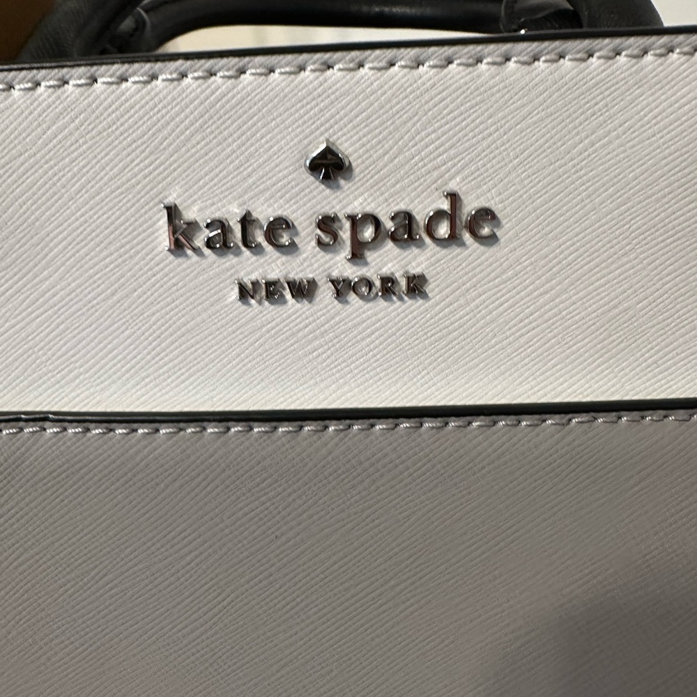 Kate Spade New York Staci Medium Satchel in nimbus grey multi colorblock - Picture 3 of 15